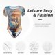 thumbnail image 4 of Fotbe Sailing Ship Ocean Sunset Body de Mujer con Cuello Redondo y Mangas Cortas, Sin Mangas Ajustado, Suave, Cómodo y Básico-XX-Large, 4 of 7