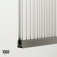 thumbnail image 3 of VIGO Zenith 34 in. W x 62 in. H Frameless Fixed Tub Screen Door in Stainless Steel with 3/8 in. (10mm) Fluted Glass, 3 of 10