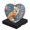 AX0069, variant on Funny Christmas Ornament,Wooden Background With Anchor Painted On It,Xmas Heart-Shaped Ceramic Pendant