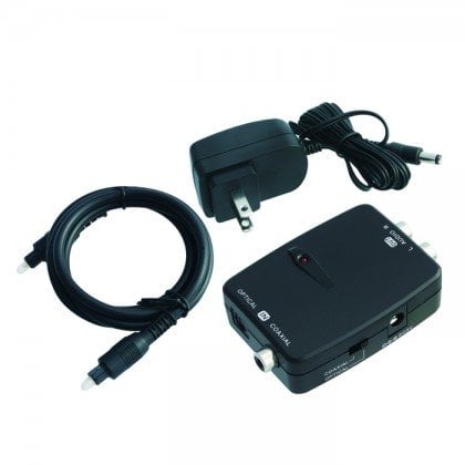 TV Digital Audio Connector, For TV's with an Optical Out but no Audio Output terminal By Serene