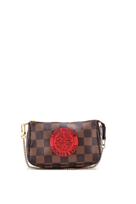 Pre-Owned Pochette Accessoires Limited Edition Damier Mini By Rebag