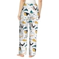 thumbnail image 3 of Goofa Cute Whale Printed Soft Pajama Pants for Women, Wide Leg Comfy Casual Lounge Yoga Pants-Medium, 3 of 9