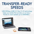 thumbnail image 2 of Unidad de estado sólido LaCie Rugged Mini SSD de 2 TB - USB 3.2 Gen 2x2, velocidades de hasta 2000 MB/s, compatible con PC, Mac y iPad (STMF2000400), 2 of 5