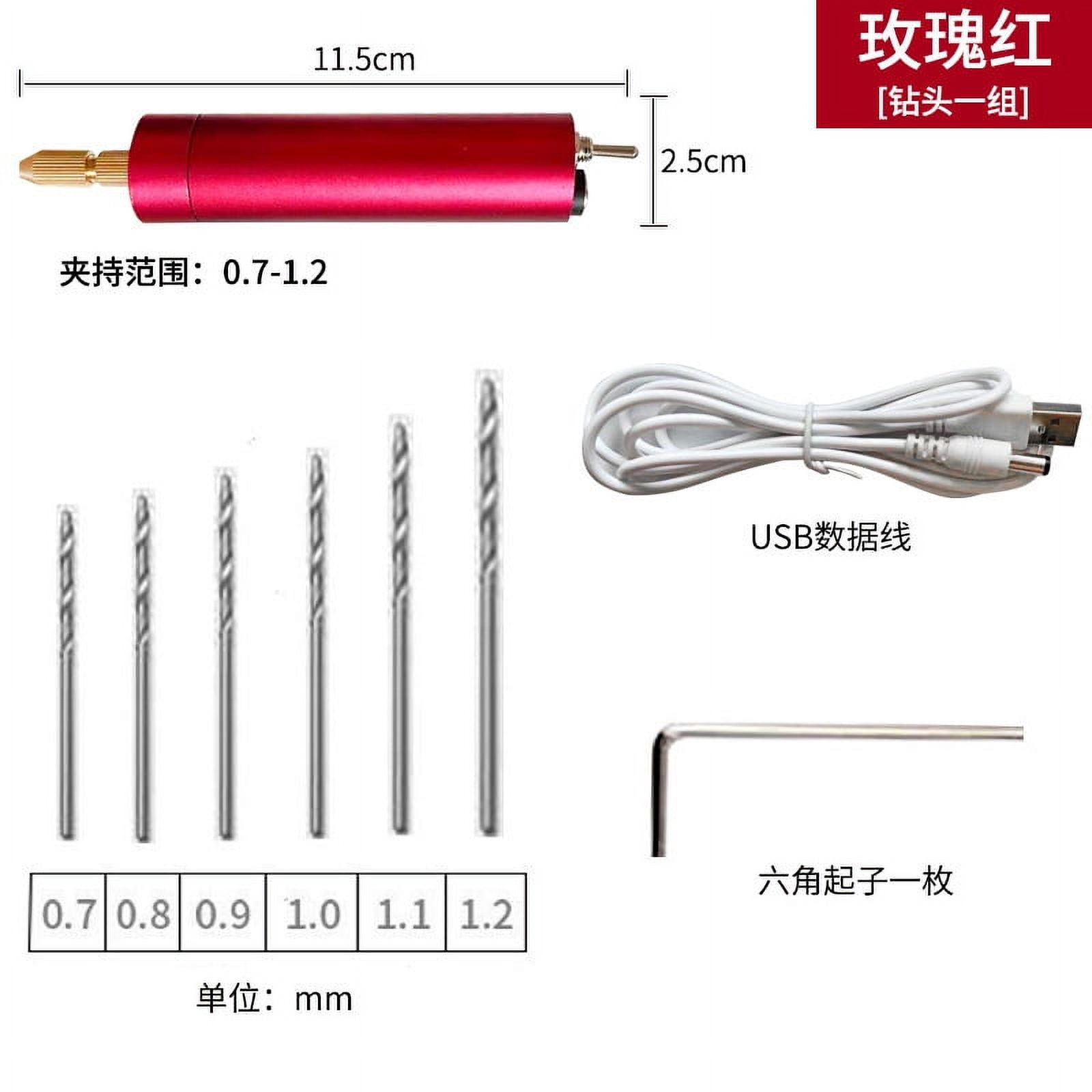 Yeacher DIY Drilling Electric Tool drilling power tool mini electric drill hand drill hand punching machine red package two ----