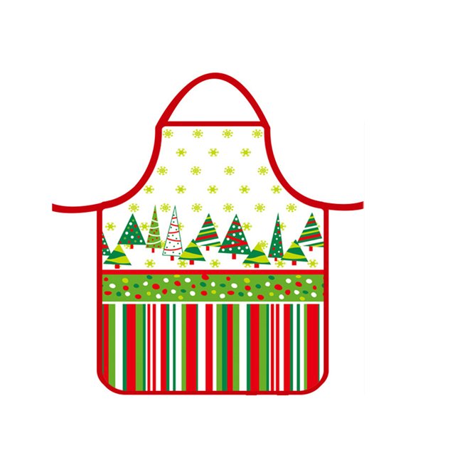 Kmbangi Tablier de Noël avec Bandage Réglable Décoration Maison Dessin Animé