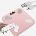 thumbnail image 5 of Body Fat Scale Smart BMI Scale Digital Bathroom Wireless Weight Scale, Body Composition Analyzer with Smartphone App sync with Bluetooth, 396 lbs - Rose, 5 of 8