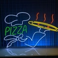 thumbnail image 5 of Handmadetneonsign Pizza Neon Sign, Open Pizza Store Wall Art Decor, Pizza Restaurant Fast Food Wall Decor, 5 of 5