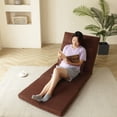 thumbnail image 5 of FFZ Triple Fold Down Sofa Bed 5 Reclining Position Adjustable Floor Couch, 5 of 11