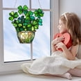 thumbnail image 6 of Acrylic Simulation Lucky Clover 2D Disc Door Hanging for Home Decoration, with Spring - Like Design and Multi - Functional Use, 6 of 9