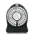 Portable Rechargeable LED Light Fan Mini Desk USB Charging Air Cooler 3