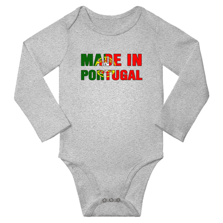 

Made In Portugal Baby Long Sleeve Bodysuit (Gray 24 Months)