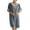 Gray, variant on Uaswgudfs Women's 2025 Summer Casual V-Neck Midi Dress - Lace Trim Short Sleeve Silky Flowy Fabric Elegant Everyday Wine S
