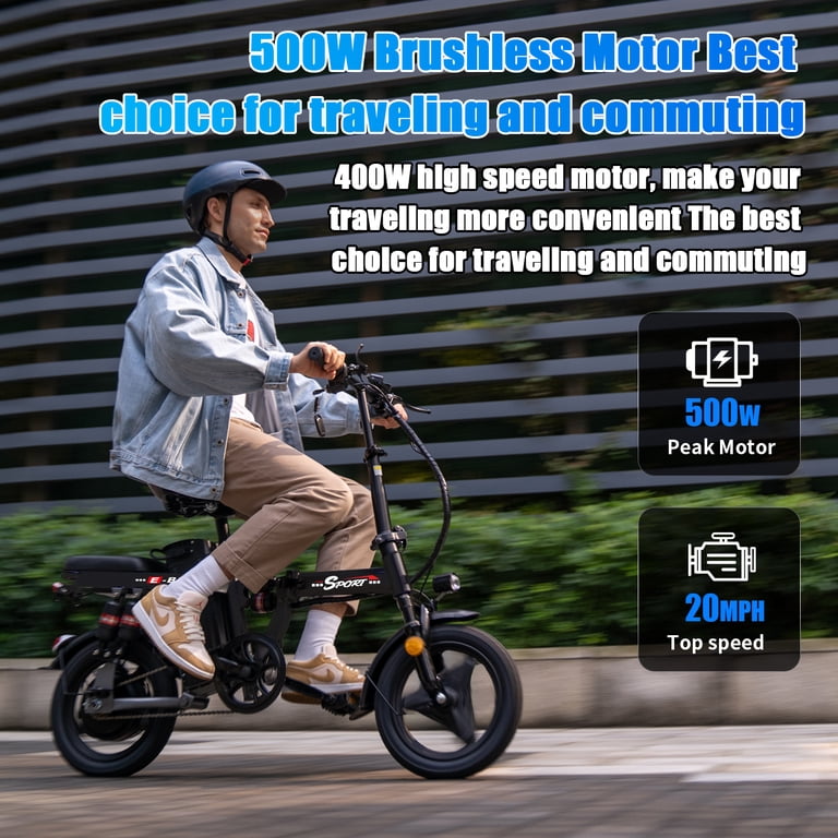 Folding Electric Bike for Adults, 48V 15AH Removable Battery