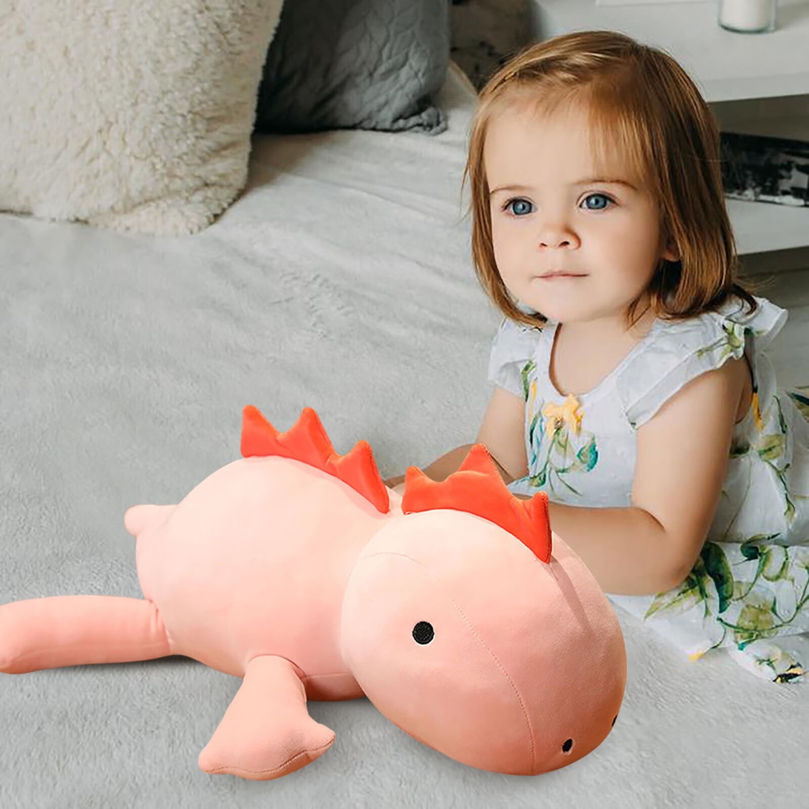 Pink Dinosaur Aggravated Plush Toys Cute Stuffed Animal Dinosaur Dolls