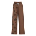 thumbnail image 3 of CLOISE Women's Plus Palazzo Pants with Pockets Plus Size Drawstring Long Pants Wide Leg Casual Print Baggy Trousers Vacation Clothes, 3 of 4
