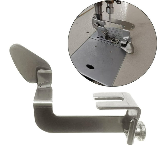 1 pieza de accesorios para prensatelas, reemplazo directo, tela plegable de acero Industrial, plano para máquina de coser Industrial para tela gruesa Soledad Prensatelas para dobladillo