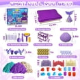 thumbnail image 2 of Kit de papelera sensorial BEIREG Mermaid con 1 kg de arena, castillo y marina, 2 of 9