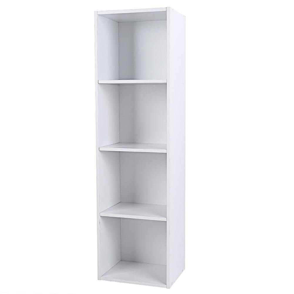 Adjustable 5-Shelf Wood Bookcase Storage Shelving Book Wide Bookshelf Furniture 