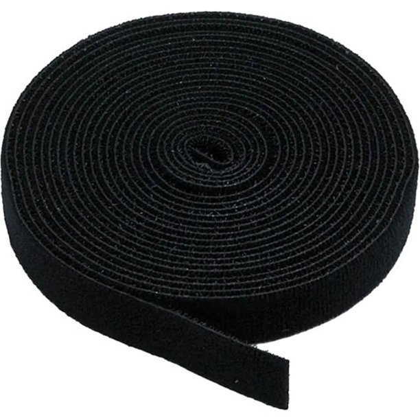 Hook and Loop Fastening Tape, 5 yards/roll, 0.75 in, Black Walmart
