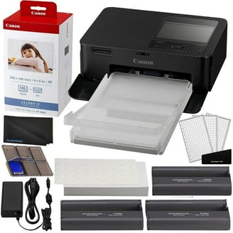 Portable Canon SELPHY CP1500 Compact Photo Printer (Black) with RP