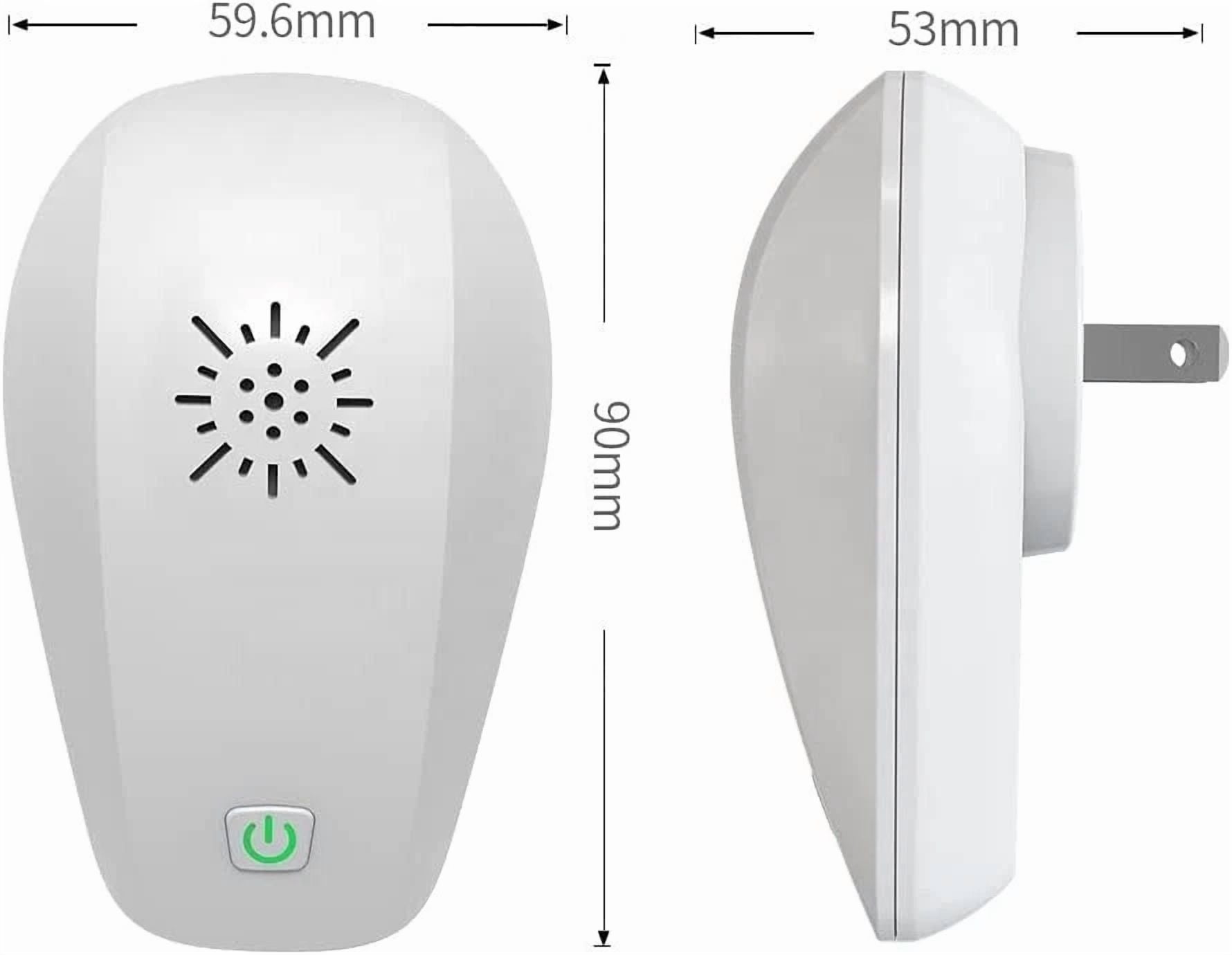 CRESTIN- Fast&New 1 Pack White Indoor Ultrasonic Pest Repeller For Insects Rats And Mice
