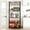 Black+Gray, variant on Kitchen Bakers Rack, Microwave Oven Stand with 2 Large Wire Basket, Industrial Coffee Bar Station with Large Open Storage Shelves, 5-Tier Kitchen Utility Storage Shelf with 8 Hooks