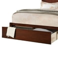 thumbnail image 3 of Benjara Kali Platform California King Panel Bed-Storage Drawer-Cherry Brown Wood, 3 of 5