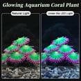 thumbnail image 5 of Unique Bargains Fluorescent Aquarium Coral Vibrant Glowing Effect Fish Tank Decorations Artificial Accessories Red, 5 of 7