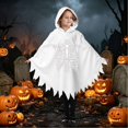 thumbnail image 2 of Girls Hooded Jumpsuits Long Sleeve Graphic Bluses Halloween Theme Dress Up Stylish Party Performance Tops for Kids, 2 of 8