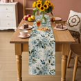 thumbnail image 2 of Spring Flowers Table Runner - 120 Inch Long Watercolor Floral Leaves Botanical Beige Cotton and Linen Blended Dress Scarves Farmhouse Table Runner for Kitchen Dining, Coffee Table, 13" x 120", 2 of 8
