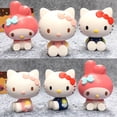 thumbnail image 2 of Figura de acción de Hello Kitty Kuromi Cinnamoroll Sanrio para niños, muñeco de dibujos animados, decoración de pasteles, juguetes, regalos, 2 of 4