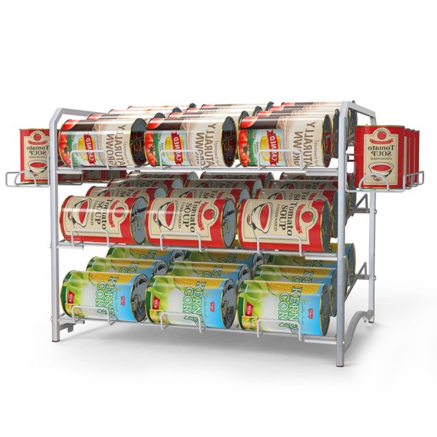 Can Rack Organizer,Stackable Pantry Organizer Can Storage Dispenser