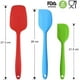 thumbnail image 5 of Espátulas de silicona, utensilios de silicona, resistentes al calor, antiadherentes, no tóxicos, sin BPA, herramienta para cocinar repostería, juego de 4, 5 of 7