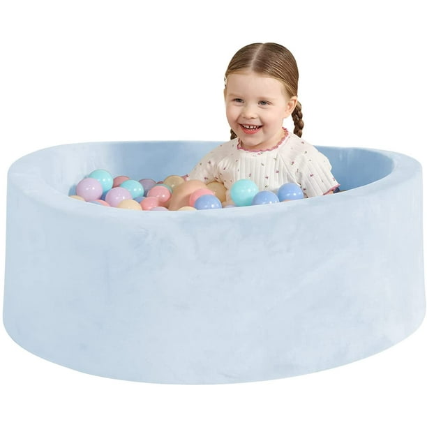 TrendBox 35inch Coral Fleece Soft Foam Ball Pits, Ball Pit for Toddlers
