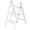 White, variant on 3 Step Ladder,Folding Step Stool with Wide Anti-Slip Pedal,330lbs Load Capacity,Lightweight and Portable for Kitchen Space Saving