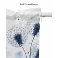 thumbnail image 5 of Watercolor Dandelion Kitchen Valances for Windows Farmhouse Linen Window Valance Curtain for Living Room Window Treatment Minimalism Pastoral Rustic Flowers Valance Rod Pocket Topper, 60 x 18 Inch, 5 of 6