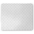 thumbnail image 1 of Geometric Mouse Pad, Circles Rounds Waves Like Image with Oriental Edges Modern Sketchy Print, Rectangle Non-Slip Rubber Mousepad, Charcoal Grey White, by Ambesonne, 1 of 2