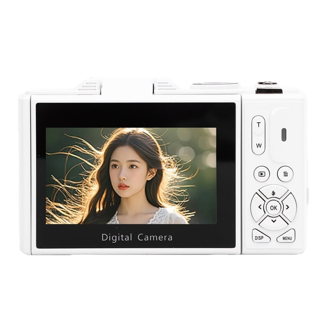 Cámara Digital De 5k 75MP, Cámara De Video De Enfoque Automático UHD AF Con Flash De Pantalla De 3 Pulgadas 180, Zoom De 18x, Tarjeta De Memoria De 64 GB, Cámara Wifi