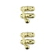 thumbnail image 1 of Kenally Candado antiguo Cerradura de gancho de hierro Cerradura protectora de seguridad Caja de joyería oculta Muebles Hardware Regalos Gancho Gancho izquierdo amarillo 2piezas, 1 of 6