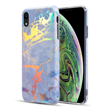 Apple iPhone XR Case, by Insten Lightning Marble TPU Rubber Candy Skin Case Cover For Apple iPhone XR -