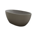 thumbnail image 5 of MIKIBAMA 67'' Grey Resin Stone Freestanding Soaking Bathtub, 5 of 10