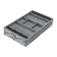 thumbnail image 2 of Xinwanna Jewelry Storage Box Foldable Multi Compartments 2 Tiers with Adjustable Dividers Tool Stationery Storage Organizer Tray Office Office Supplies Crafts Storage Case, Sigle Row, 2 of 13