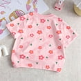 thumbnail image 6 of ITSAME Girls Cotton T-Shirts Flower Print Crewneck Loose Fit Summer Fashion Casual Tops Pink Size 3-4, 6 of 6