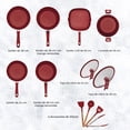 thumbnail image 3 of Batería de Cocina Flavorstone Light Family Set 12 piezas Rojo, 3 of 5