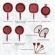 thumbnail image 3 of Batería de Cocina Flavorstone Light Family Set 12 piezas Rojo, 3 of 5