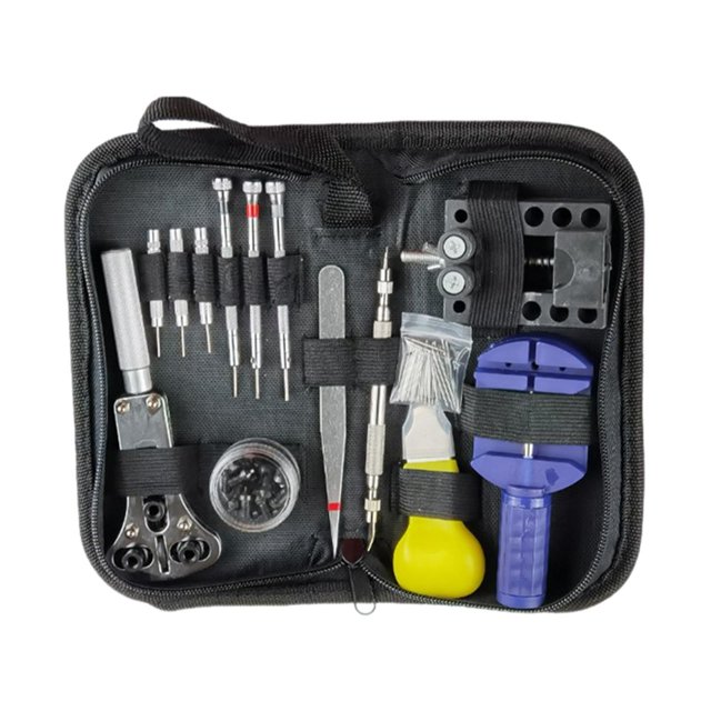144 Kit de herramientas de reparación de relojes Desmontable de caja trasera de relojero