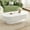 White + Oval, variant on Euroco Modern coffee Table with Cylindrical Legs, Painted Finish, Easy Assembly，Modern Drum End Table, Minimalist Center Table with Sturdy Base for Living Room