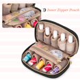 thumbnail image 2 of Estuche de esmalte de uñas LUXJA con capacidad para 10 botellas de 15 ml con bolsillos con cierre, 2 of 7