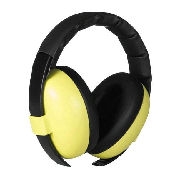 Protectores auditivos para bebés, orejeras para dormir, protectores auditivos con cancelación de ruido Amarillo