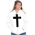 thumbnail image 4 of Holy Jesus Christ Christian Zip Up Hoodie Men's Women's Brisco Brands S, 4 of 6